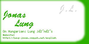 jonas lung business card